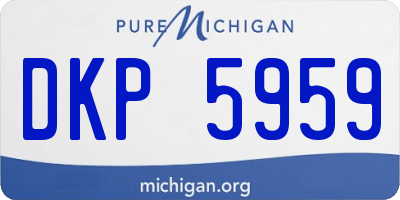 MI license plate DKP5959