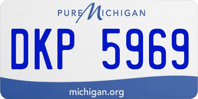 MI license plate DKP5969