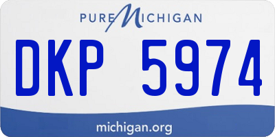 MI license plate DKP5974