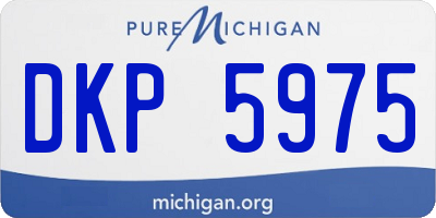 MI license plate DKP5975