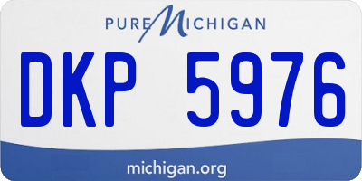 MI license plate DKP5976