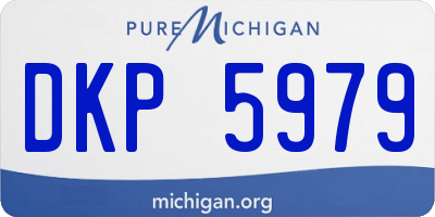 MI license plate DKP5979