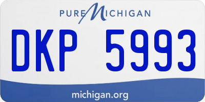 MI license plate DKP5993