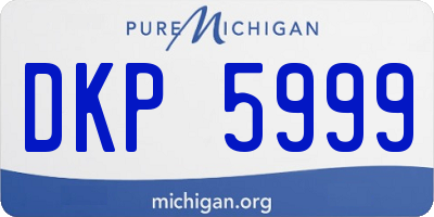 MI license plate DKP5999