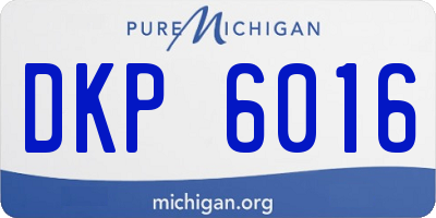 MI license plate DKP6016