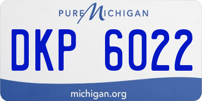 MI license plate DKP6022
