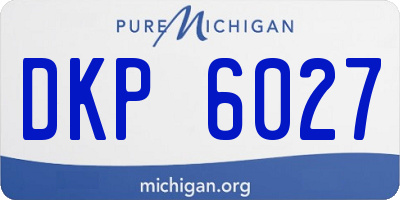 MI license plate DKP6027