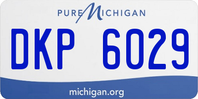 MI license plate DKP6029