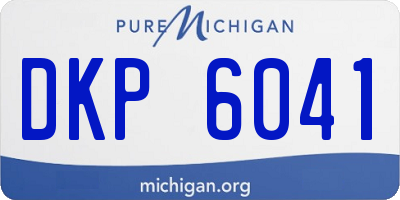 MI license plate DKP6041