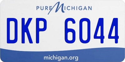 MI license plate DKP6044