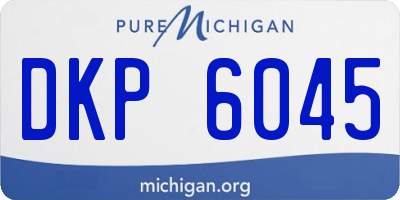 MI license plate DKP6045
