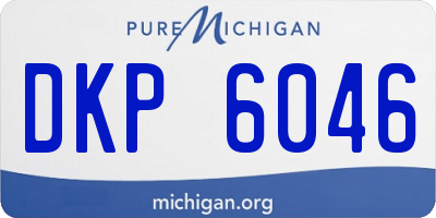 MI license plate DKP6046