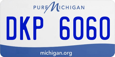 MI license plate DKP6060