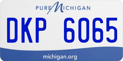 MI license plate DKP6065