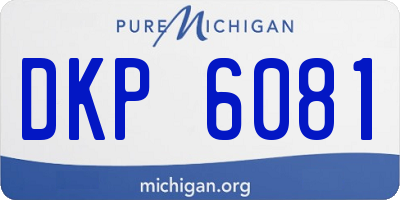 MI license plate DKP6081