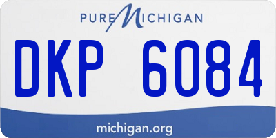 MI license plate DKP6084