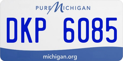 MI license plate DKP6085