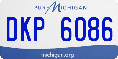 MI license plate DKP6086
