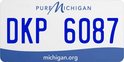 MI license plate DKP6087