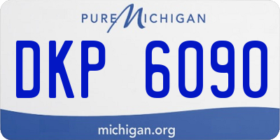 MI license plate DKP6090