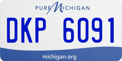 MI license plate DKP6091