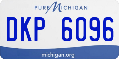MI license plate DKP6096