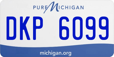 MI license plate DKP6099