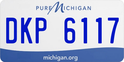 MI license plate DKP6117