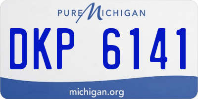 MI license plate DKP6141