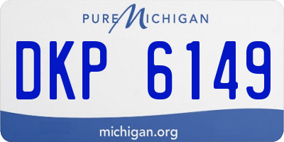 MI license plate DKP6149