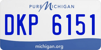 MI license plate DKP6151