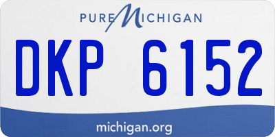 MI license plate DKP6152