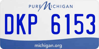 MI license plate DKP6153