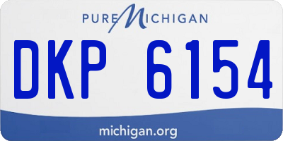 MI license plate DKP6154