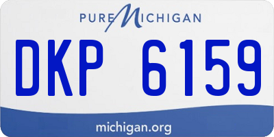 MI license plate DKP6159