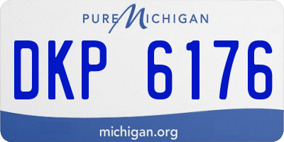 MI license plate DKP6176
