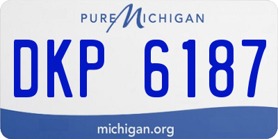 MI license plate DKP6187