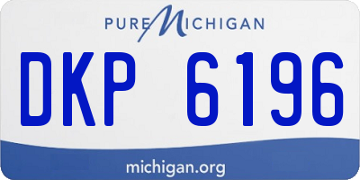 MI license plate DKP6196