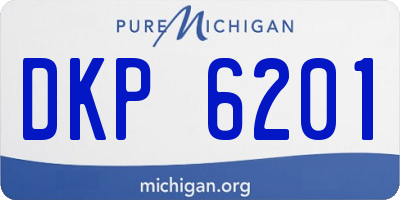 MI license plate DKP6201