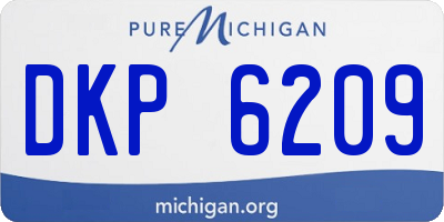 MI license plate DKP6209