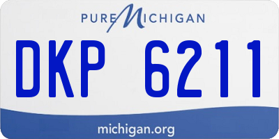 MI license plate DKP6211
