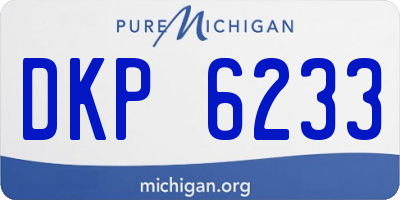MI license plate DKP6233