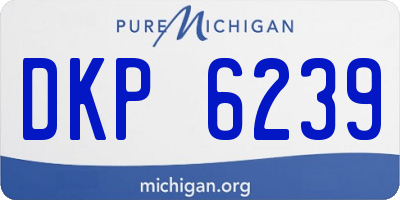 MI license plate DKP6239