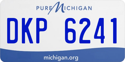 MI license plate DKP6241