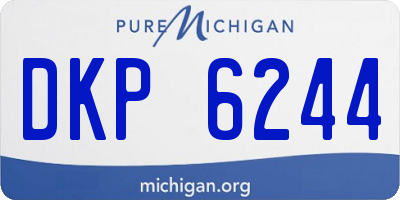 MI license plate DKP6244
