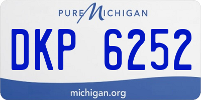MI license plate DKP6252