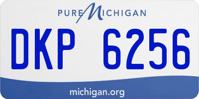 MI license plate DKP6256