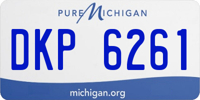 MI license plate DKP6261