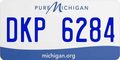 MI license plate DKP6284