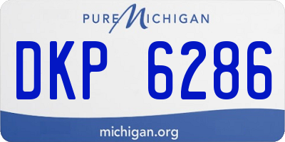 MI license plate DKP6286